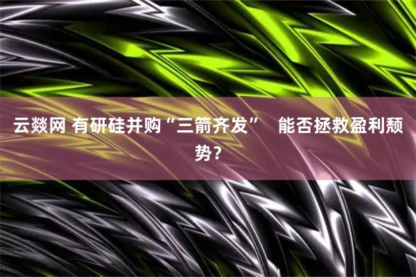 云燚网 有研硅并购“三箭齐发”   能否拯救盈利颓势？