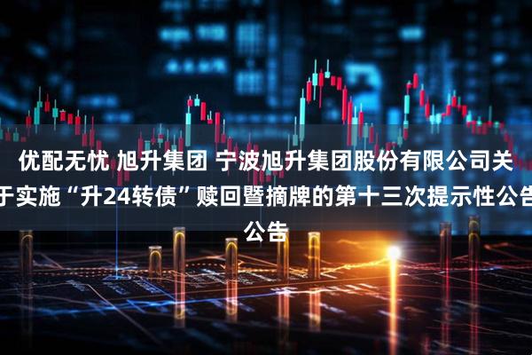优配无忧 旭升集团 宁波旭升集团股份有限公司关于实施“升24转债”赎回暨摘牌的第十三次提示性公告
