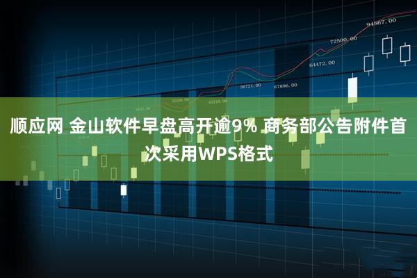 顺应网 金山软件早盘高开逾9% 商务部公告附件首次采用WPS格式